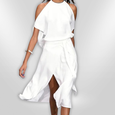 LAURA |  open-schouder jurk